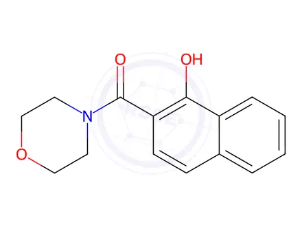 Chemical structure of 4-(1-Hydroxy-2-naphthoyl)morpholine
