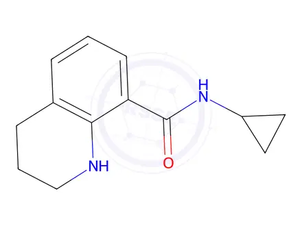 Chemical structure of N-Cyclopropyl-1,2,3,4-tetrahydroquinoline-8-carboxamide