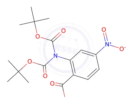 Chemical structure of 2-(Bis(tert-butoxycarbonyl)amino)-4-nitrobenzoic acid