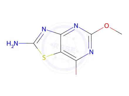 Chemical structure of 5,7-Dimethoxythiazolo[4,5-d]pyrimidin-2-amine