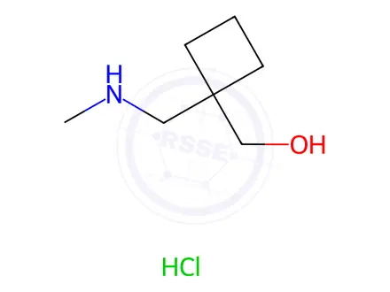 Chemical structure of 1-[(Methylamino)methyl]-cyclobutanemethanol hydrochloride
