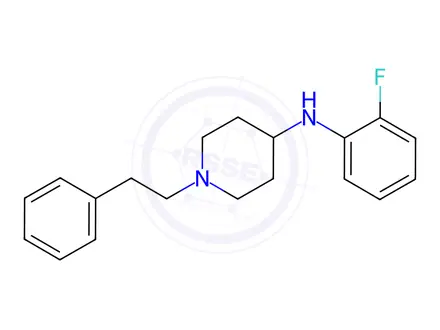 Chemical structure of Despropionyl 2-fluorofentanyl