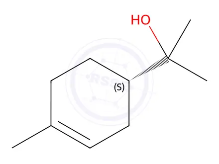 Chemical structure of (S)-α-Terpineol