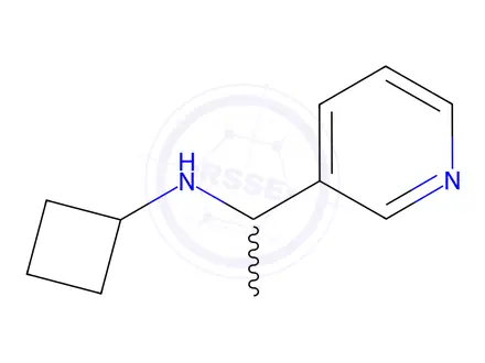 Chemical structure of n-(1-(Pyridin-3-yl)ethyl)cyclobutanamine