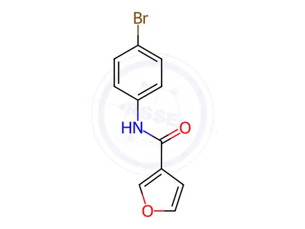 Chemical structure of N-(4-bromophenyl)furan-3-carboxamide