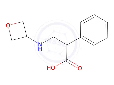 Chemical structure of 3-(Oxetan-3-ylamino)-2-phenylpropanoic acid