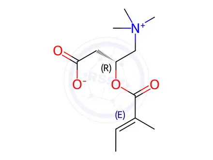 Chemical structure of Tiglylcarnitine