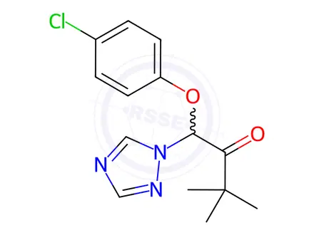 Chemical structure of Triadimefon