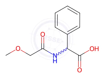 Chemical structure of 2-(2-methoxyacetamido)-2-phenylacetic acid