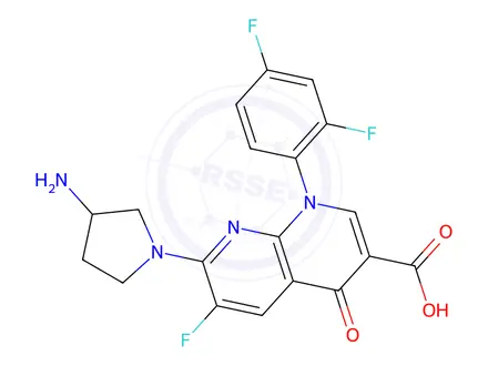 Chemical structure of Tosufloxacin