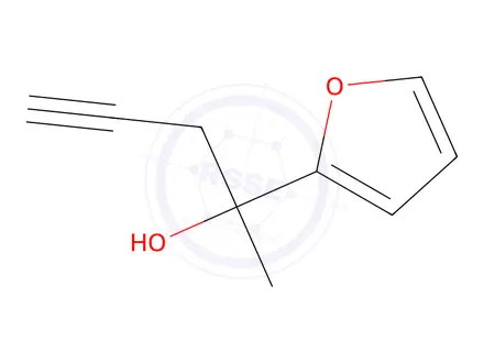 Chemical structure of 2-(2-Furanyl)-4-pentyn-2-ol