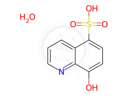 Chemical structure of 8-Hydroxyquinoline-5-sulfonic Acid Monohydrate