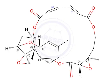 Chemical structure of VERRUCARINB