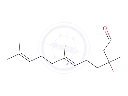Chemical structure of 3-hydroxy-2,3-dihydrofarnesal