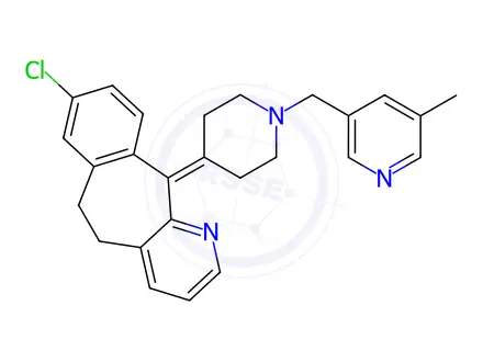 Chemical structure of Rupatadine