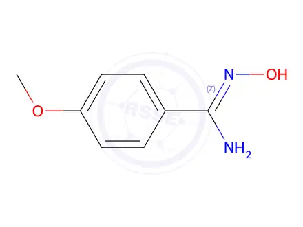 Chemical structure of N'-Hydroxy-4-methoxybenzenecarboximidamide