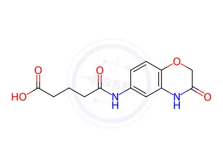Chemical structure of 4-[(3-Oxo-3,4-dihydro-2H-1,4-benzoxazin-6-yl)carbamoyl]butanoic acid