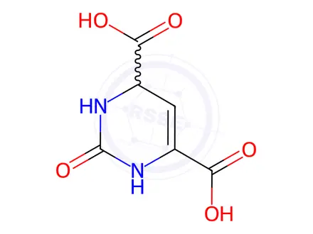 Chemical structure of 2-oxo-1,2,3,4-tetrahydropyrimidine-4,6-dicarboxyli c acid