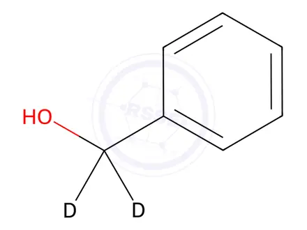 Chemical structure of Benzyl-a,a-D2 Alcohol