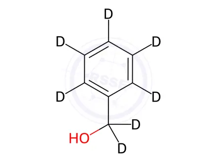 Chemical structure of Benzyl alcohol-[D7]