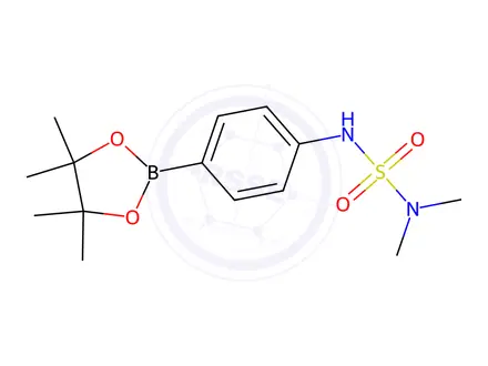 Chemical structure of N,N-Dimethyl-N'-[4-(4,4,5,5-tetramethyl-1,3,2-dioxaborolan-2-yl)phenyl]sulfamide