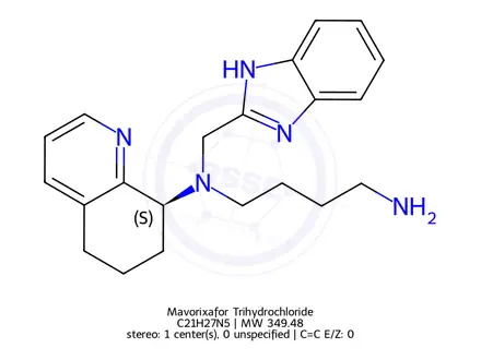 Chemical structure of Mavorixafor