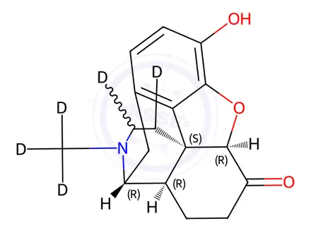 Chemical structure of HYDROMORPHONE D6