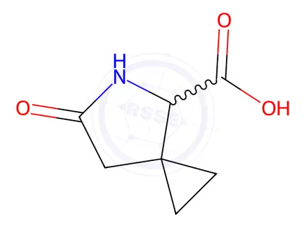 Chemical structure of 6-Oxo-5-azaspiro[2.4]heptane-4-carboxylic acid