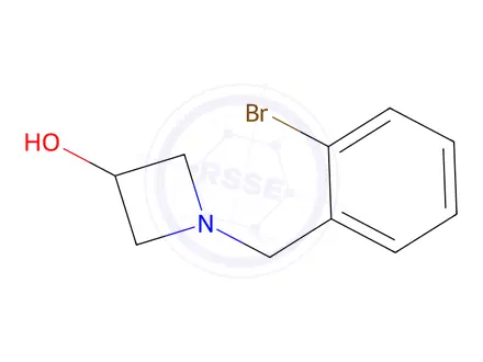Chemical structure of 1-[(2-Bromophenyl)methyl]azetidin-3-ol