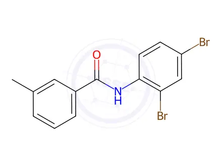 Chemical structure of N-(2,4-Dibromophenyl)-3-methylbenzamide