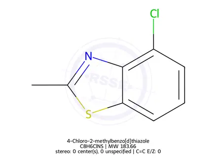 Chemical structure of 4-Chloro-2-methylbenzo[d]thiazole