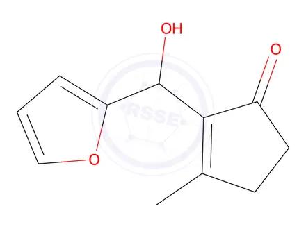 Chemical structure of 2-(Furan-2-yl(hydroxy)methyl)-3-methylcyclopent-2-enone