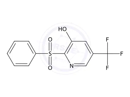 Chemical structure of 2-(Benzenesulfonyl)-5-(trifluoromethyl)pyridin-3-ol