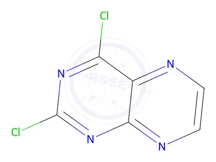 Chemical structure of 2,4-dichloropteridine