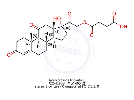 Chemical structure of Hydrocortisone Impurity 171