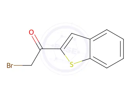 Chemical structure of 1-(1-Benzothiophen-2-yl)-2-bromoethan-1-one
