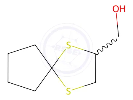 Chemical structure of 1,4-Dithiaspiro[4.4]nonane-2-methanol(9CI)