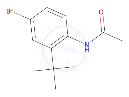 Chemical structure of N-(4-Bromo-2-tert-butylphenyl)acetamide
