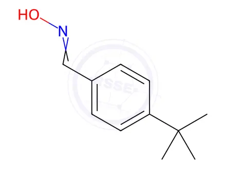 Chemical structure of (NE)-N-[(4-tert-butylphenyl)methylidene]hydroxylamine