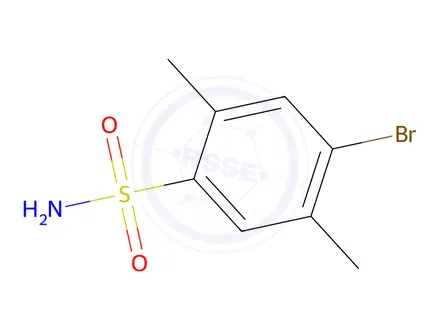 Chemical structure of 4-bromo-2,5-dimethylbenzene-1-sulfonamide