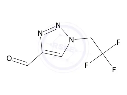 Chemical structure of 1-(2,2,2-Trifluoroethyl)-1H-1,2,3-triazole-4-carbaldehyde