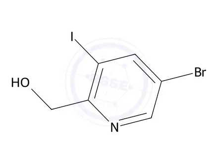 Chemical structure of 5-Bromo-3-iodo-2-pyridinemethanol