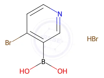 Chemical structure of 4-Bromopyridine-3-boronic acid HBr