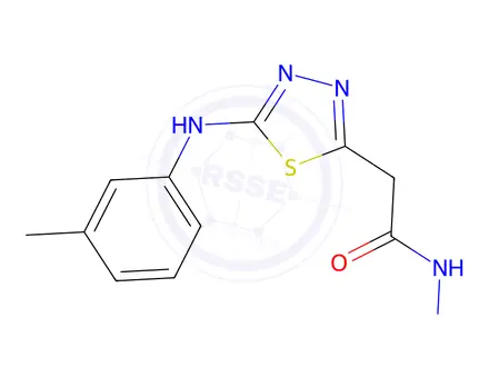 Chemical structure of 2-(5-(M-tolylamino)-1,3,4-thiadiazol-2-yl)acetohydrazide