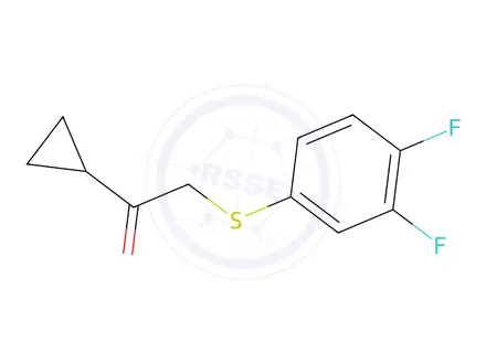 Chemical structure of 1-Cyclopropyl-2-((3,4-difluorophenyl)thio)ethan-1-one
