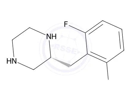 Chemical structure of (R)-2-(2,6-Difluorobenzyl)piperazine