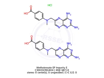 Chemical structure of Methotrexate EP Impurity E