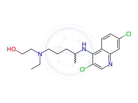 Chemical structure of 3,7-Dichloro Hydroxychloroquine