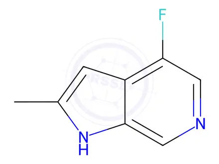 Chemical structure of 4-Fluoro-2-methyl-1H-pyrrolo[2,3-c]pyridine