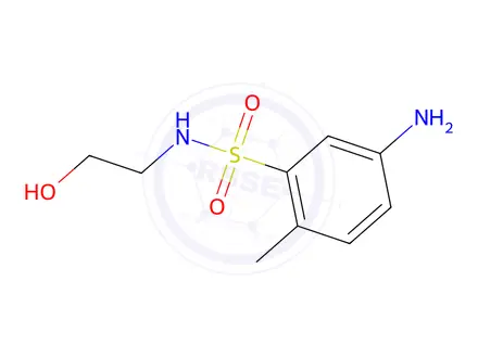 Chemical structure of 5-amino-N-(2-hydroxyethyl)-2-methylbenzenesulphonamide